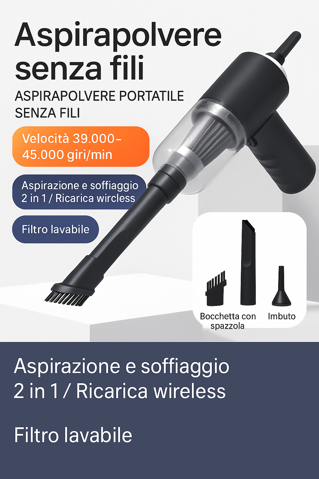 Aspirapolvere Portatile