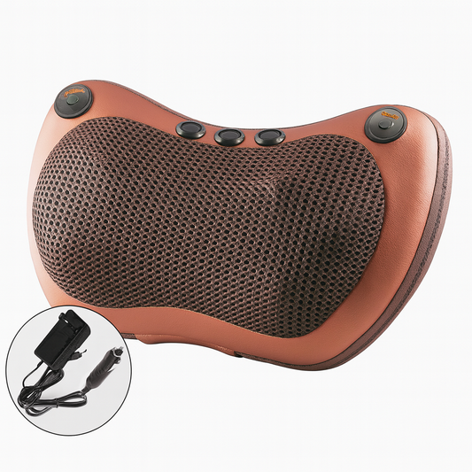 Massaggiatore a 4 Testine per Collo e Corpo – Terapia Calda e Antistress